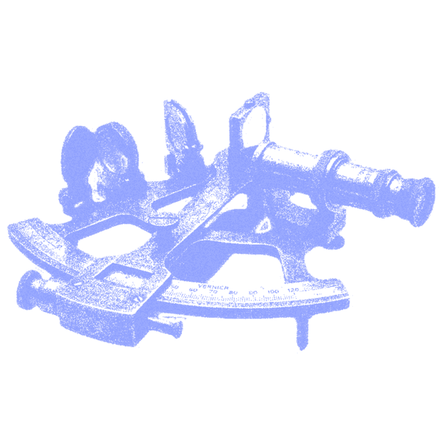 A sextant — reading the environment to navigate